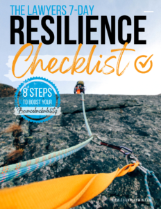 Cover of 7-day resilience checklist for lawyers